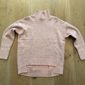 Treasure & Bond Soft Blush Turtleneck Sweater, crop style, NWT